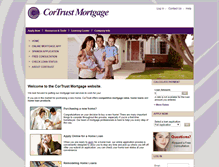 Tablet Screenshot of cortrustmortgage.com